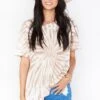 Show Me Your Mumu Cooper Tee ~ Taupe Tie Dye -Show Me Your Mumu MM1 4695 TT21 01