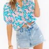 Show Me Your Mumu Leslie Top ~ Violets Garden -Show Me Your Mumu MM1 4789 LM87 01