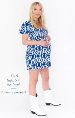 Show Me Your Mumu Bixby Mini Dress ~ Blue Ikat -Show Me Your Mumu MM1 4793 BK07 01 1