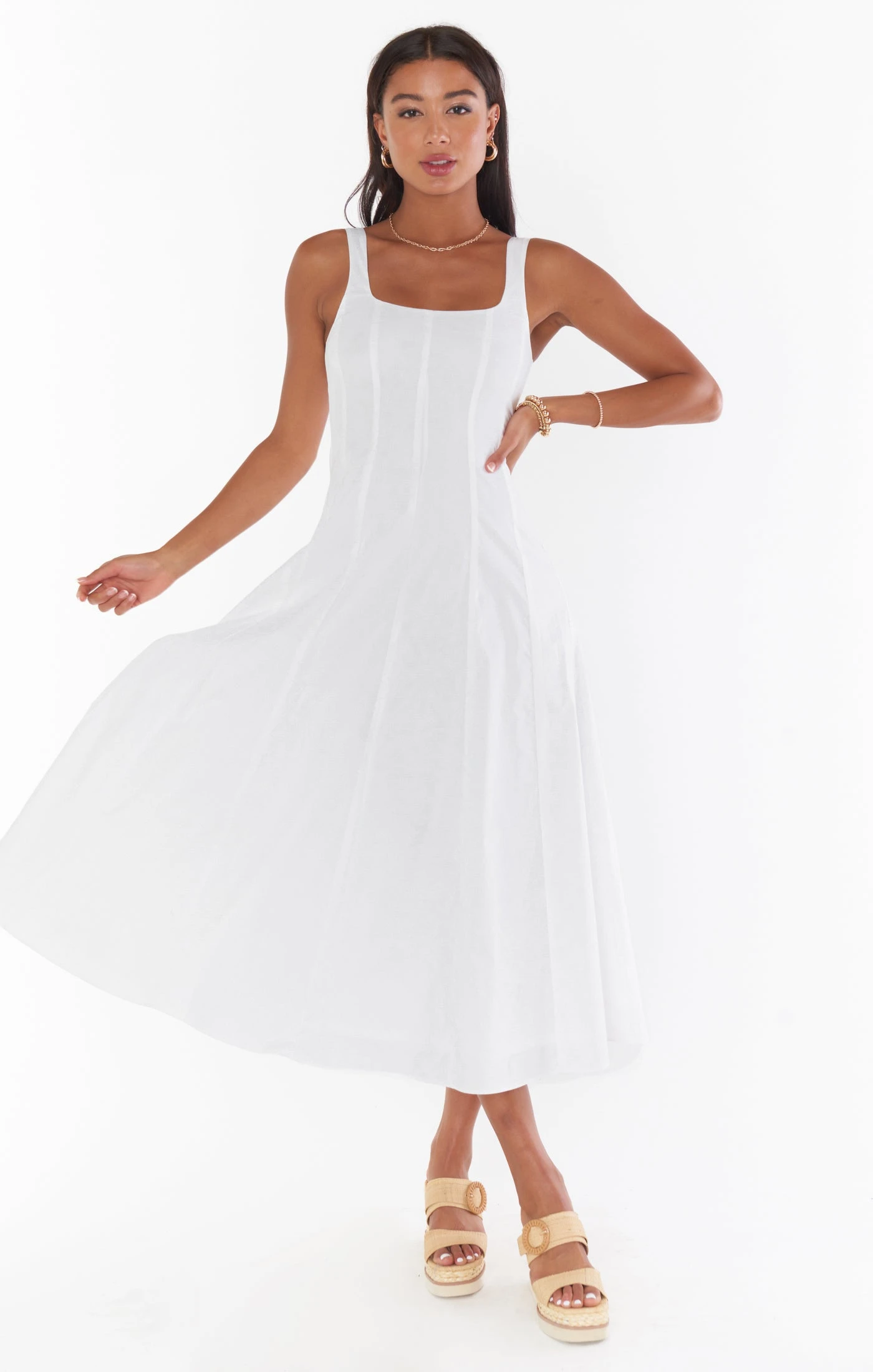 Show Me Your Mumu Prim Dress ~ White Poplin 4 Show Me Your Mumu Prim Dress ~ White Poplin - Image 2