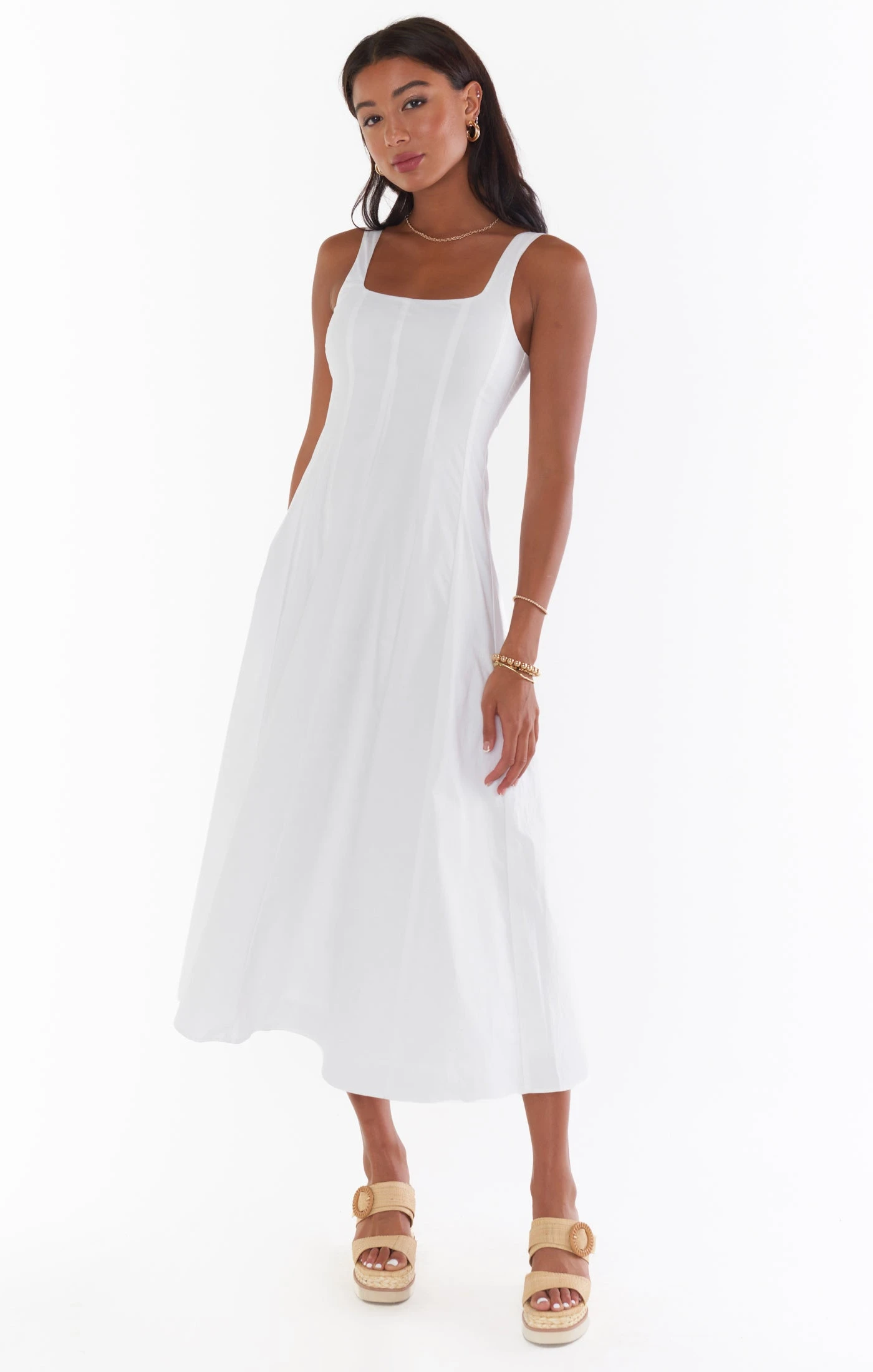 Show Me Your Mumu Prim Dress ~ White Poplin 7 Show Me Your Mumu Prim Dress ~ White Poplin - Image 5