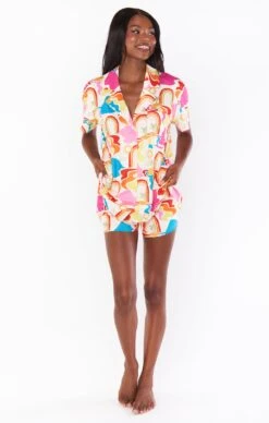 Show Me Your Mumu Sunday Morning Sleep Set ~ Rainbow Island Knit -Show Me Your Mumu MM3 4609 RI22 01