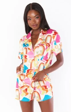 Show Me Your Mumu Sunday Morning Sleep Set ~ Rainbow Island Knit -Show Me Your Mumu MM3 4609 RI22 02