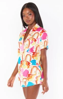 Show Me Your Mumu Sunday Morning Sleep Set ~ Rainbow Island Knit -Show Me Your Mumu MM3 4609 RI22 03