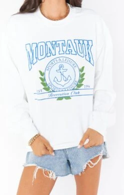 Show Me Your Mumu Stanley Sweatshirt ~ Montauk Graphic 11 Show Me Your Mumu Stanley Sweatshirt ~ Montauk Graphic -Show Me Your Mumu MM3 4725 MT29 01