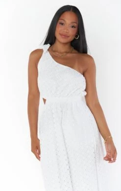Show Me Your Mumu Take Me Out Maxi Dress ~ White Eyelet -Show Me Your Mumu MM3 5437 EW17 02