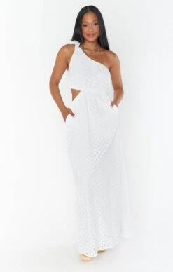 Show Me Your Mumu Take Me Out Maxi Dress ~ White Eyelet -Show Me Your Mumu MM3 5437 EW17 03