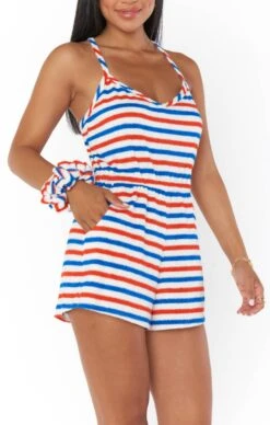 Show Me Your Mumu Rory Romper ~ Americana Terry -Show Me Your Mumu MM3 5588 KN84 03 fe8975bf 8bcd 485b ad92 c178333dcb95