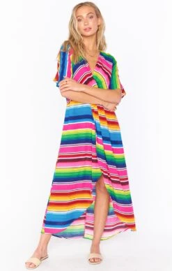 Show Me Your Mumu Get Twisted Maxi Dress ~ Serape Party