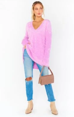 Show Me Your Mumu Cozy Forever Sweater ~ Pretty Pink Knit -Show Me Your Mumu MR0 3015 LL19 01