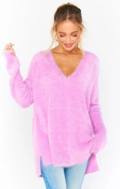 Show Me Your Mumu Cozy Forever Sweater ~ Pretty Pink Knit -Show Me Your Mumu MR0 3015 LL19 02