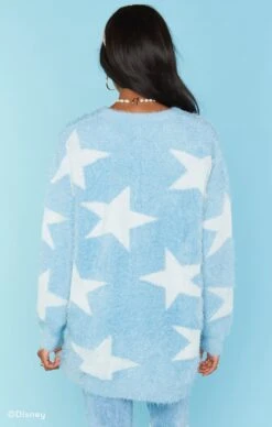 Show Me Your Mumu Fairy Godmother Sweater ~ Blue Fuzzy Star Knit -Show Me Your Mumu MR0 4682 FS27 03