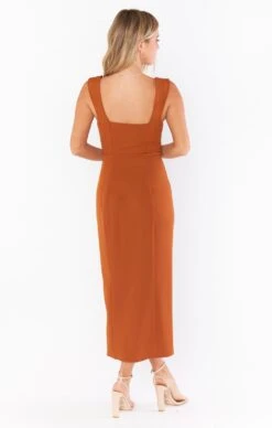 Show Me Your Mumu Eden Midi Dress ~ Copper Stretch 9 Show Me Your Mumu Eden Midi Dress ~ Copper Stretch -Show Me Your Mumu MR1 0362 CP58 01 3