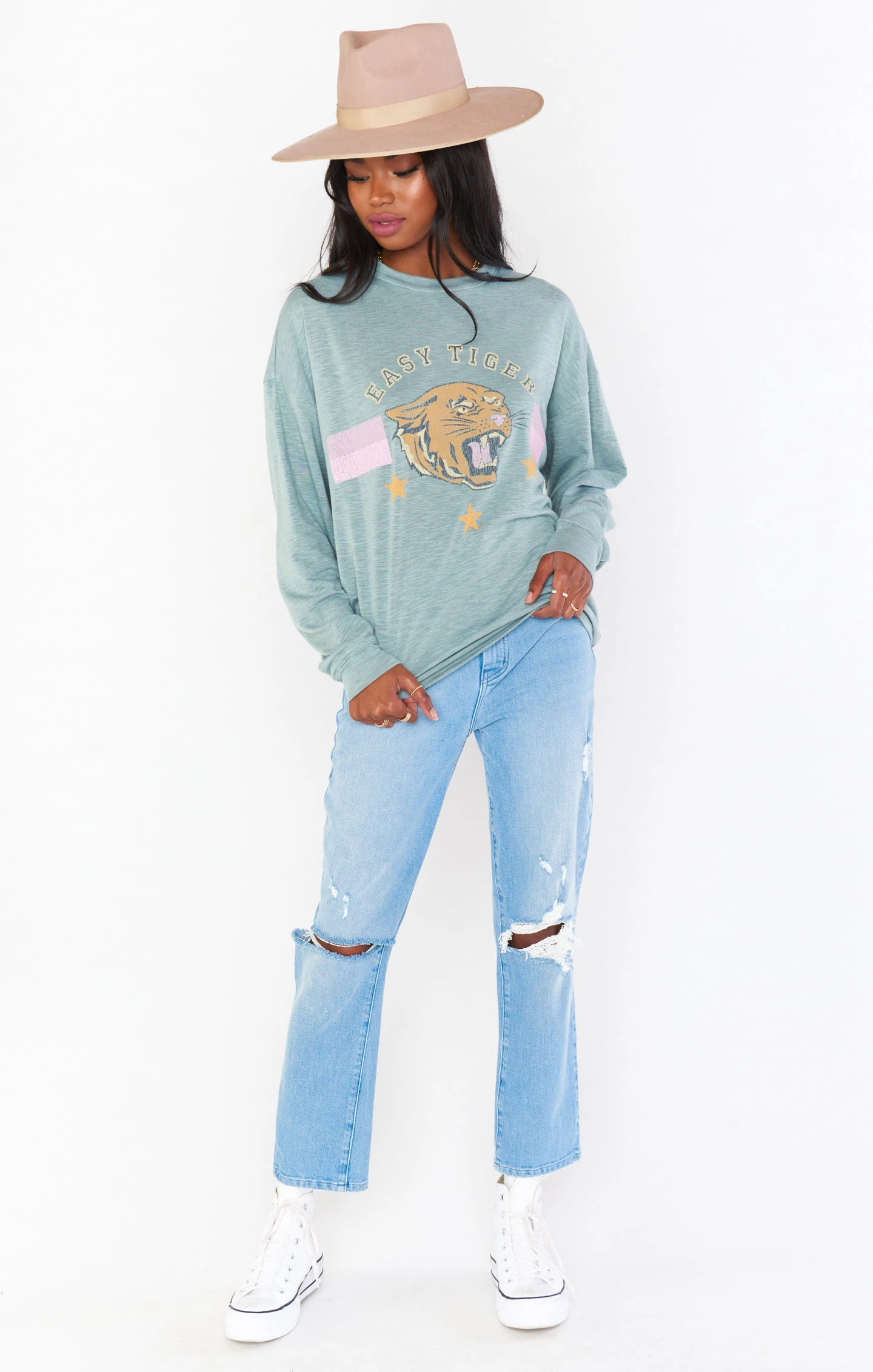 Show Me Your Mumu Palmer Sweatshirt ~ Easy Tiger Graphic 6 Show Me Your Mumu Palmer Sweatshirt ~ Easy Tiger Graphic - Image 4