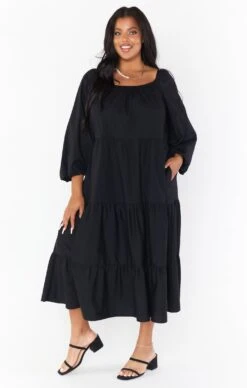 Show Me Your Mumu Day Or Night Midi Dress ~ Black Poplin 16 Show Me Your Mumu Day Or Night Midi Dress ~ Black Poplin -Show Me Your Mumu MR1 5106X XB05 01 1 931d700f fc3e 4af9 98d7 7808c235d727
