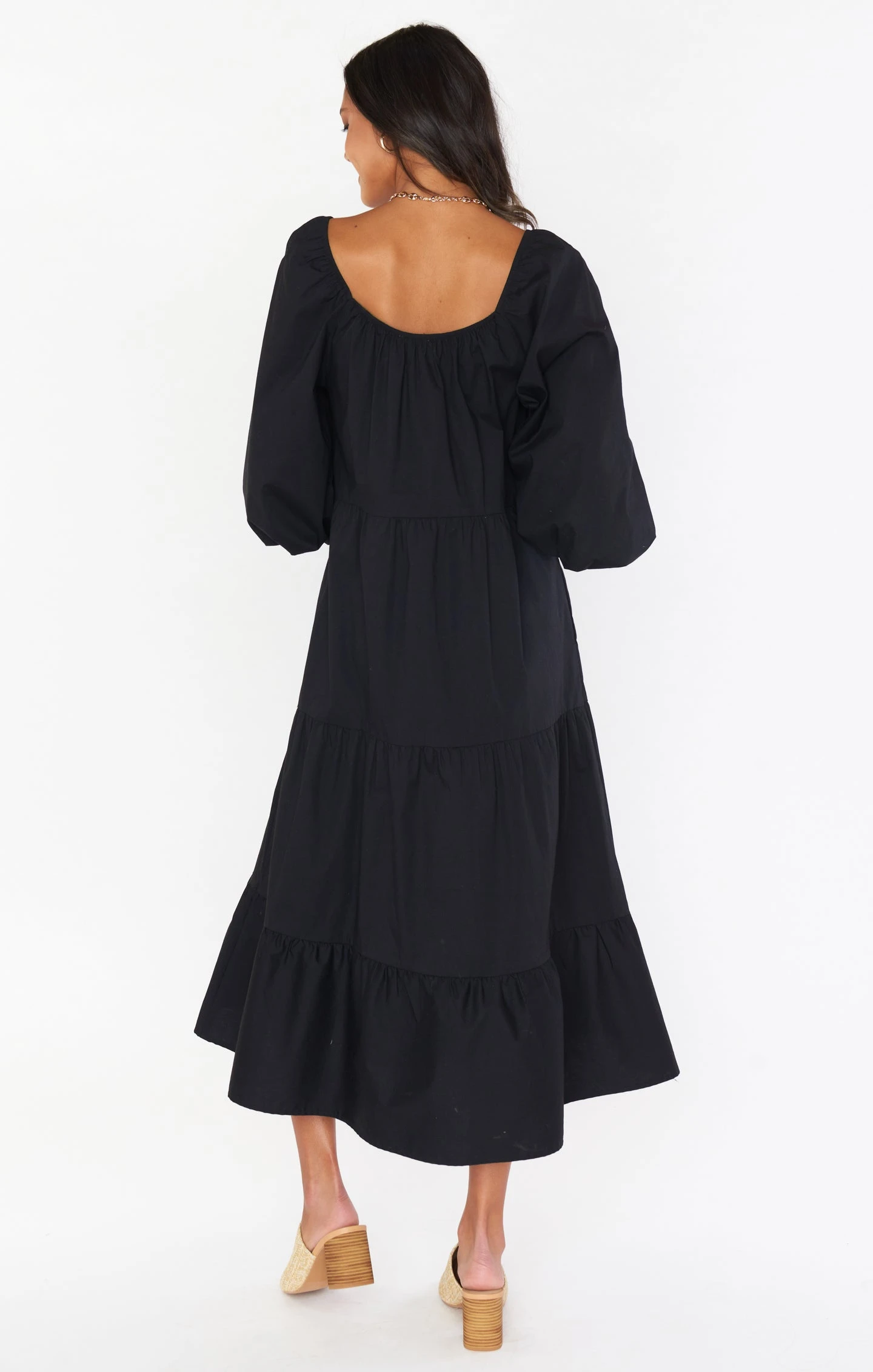 Show Me Your Mumu Day Or Night Midi Dress ~ Black Poplin 8 Show Me Your Mumu Day Or Night Midi Dress ~ Black Poplin - Image 6
