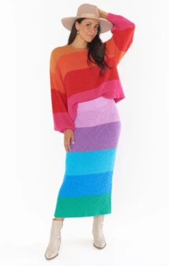 Show Me Your Mumu Pismo Sweater ~ Sunrise Stripe Knit -Show Me Your Mumu MR2 5186 CH25 01 6930accd 6e4a 4705 9df3 85d55a69cb8d