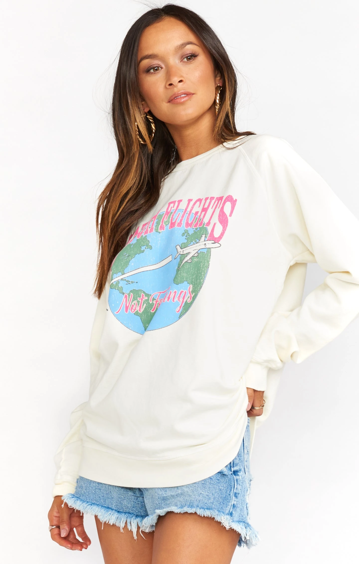 Show Me Your Mumu Vada Sweatshirt ~ Catch Flights Graphic 5 Show Me Your Mumu Vada Sweatshirt ~ Catch Flights Graphic - Image 3