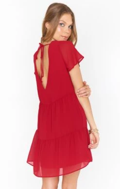 Show Me Your Mumu Cia Mini Dress ~ Cherry -Show Me Your Mumu MS0 4178 CY24 01 3