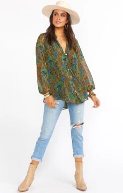 Show Me Your Mumu Alicia Tunic ~ Original Peacock -Show Me Your Mumu MS0 996 OP18 04
