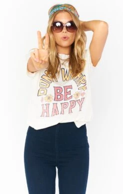 Show Me Your Mumu Thomas Tee ~ Be Happy Graphic