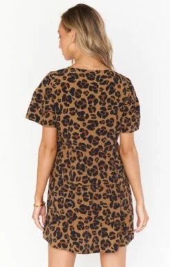 Show Me Your Mumu Valley Mini Dress ~ Caramel Cheetah -Show Me Your Mumu MS1 4288 QR04 03