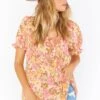 Show Me Your Mumu Brunch Top ~ Pretty Poppy -Show Me Your Mumu MS1 4433 XA22 01