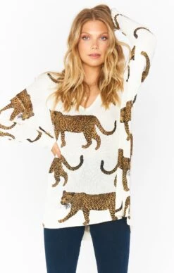 Show Me Your Mumu Hug Me Sweater ~ Tossed Leopard Knit 17 Show Me Your Mumu Hug Me Sweater ~ Tossed Leopard Knit -Show Me Your Mumu MS1 4567 TO56 01