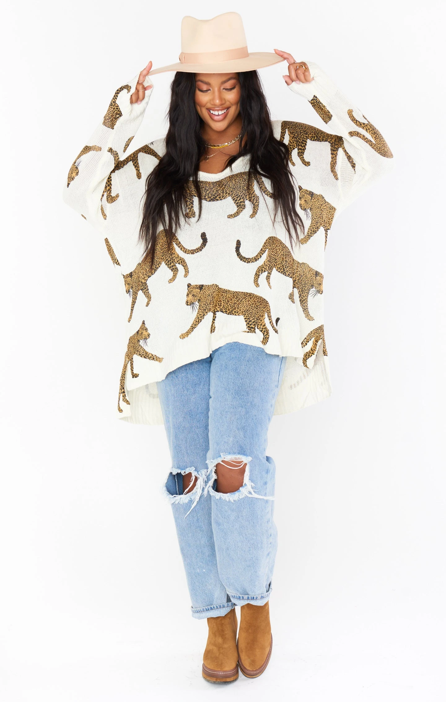 Show Me Your Mumu Hug Me Sweater ~ Tossed Leopard Knit 9 Show Me Your Mumu Hug Me Sweater ~ Tossed Leopard Knit - Image 7