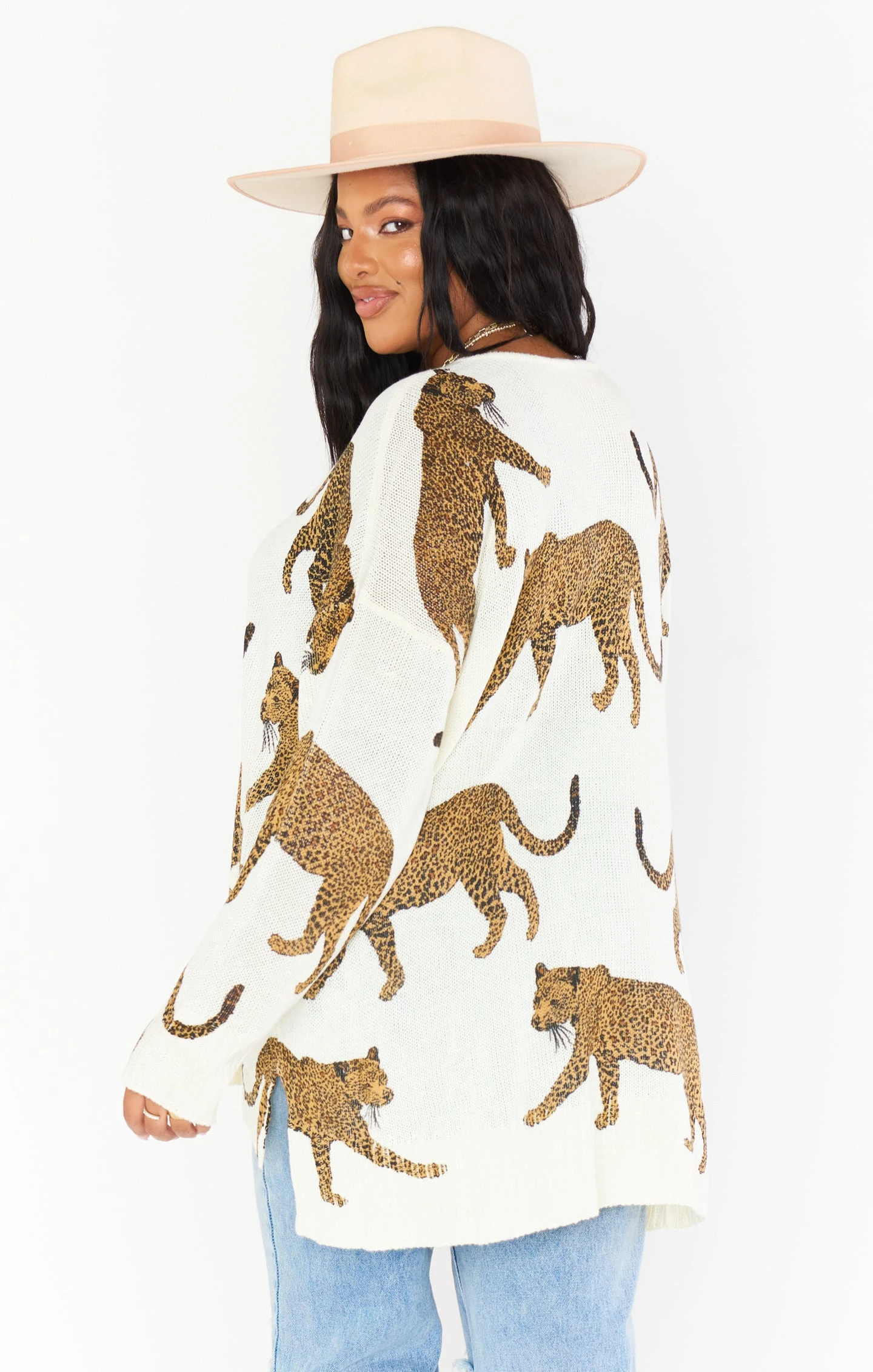 Show Me Your Mumu Hug Me Sweater ~ Tossed Leopard Knit 6 Show Me Your Mumu Hug Me Sweater ~ Tossed Leopard Knit - Image 4