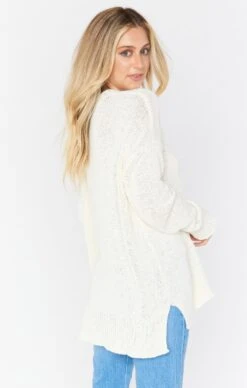 Show Me Your Mumu Anya Sweater ~ Cream Knit -Show Me Your Mumu MS1 4573 CK06 01 3