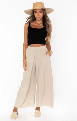 Show Me Your Mumu Kick Back Pants ~ Sand -Show Me Your Mumu MS1 4673 TA85 01 3