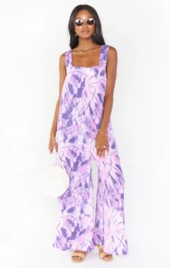 Show Me Your Mumu Summerland Jumpsuit ~ Purple Tie Dye -Show Me Your Mumu MS1 4675 PU87 01