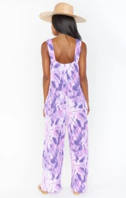 Show Me Your Mumu Summerland Jumpsuit ~ Purple Tie Dye -Show Me Your Mumu MS1 4675 PU87 01 4