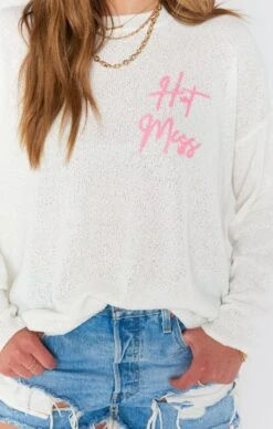 Show Me Your Mumu Susie's Sweater ~ Hot Mess Graphic Knit -Show Me Your Mumu MS1 4809 HM19 01 1