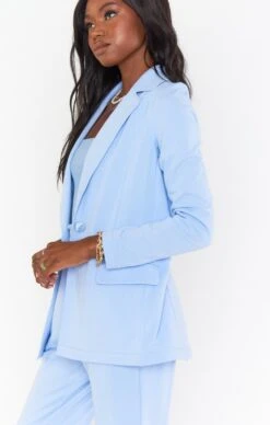 Show Me Your Mumu Lazy Chic Blazer ~ Periwinkle Knit 10 Show Me Your Mumu Lazy Chic Blazer ~ Periwinkle Knit -Show Me Your Mumu MS2 4863 PK12 01 1