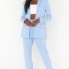 Show Me Your Mumu Lazy Chic Blazer ~ Periwinkle Knit