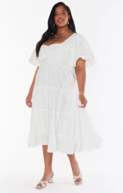 Show Me Your Mumu Odette Midi Dress ~ White -Show Me Your Mumu MS2 5073X WH01 01 1 58a7d896 a64d 4303 9e19 f0d5aec42661