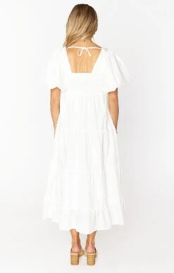 Show Me Your Mumu Odette Midi Dress ~ White -Show Me Your Mumu MS2 5073 WH01 01