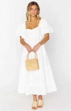 Show Me Your Mumu Odette Midi Dress ~ White -Show Me Your Mumu MS2 5073 WH01 01 1