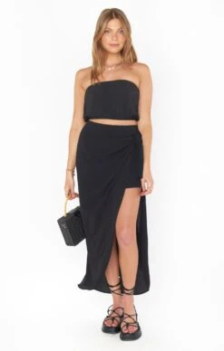 Show Me Your Mumu Wrap Me Up Skirt ~ Black