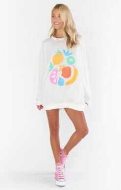 Show Me Your Mumu James Sweatshirt ~ Fruit Graphic