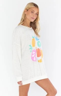 Show Me Your Mumu James Sweatshirt ~ Fruit Graphic -Show Me Your Mumu MS3 4948 FG05 04