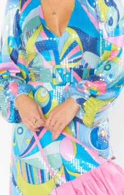 Show Me Your Mumu Minelli Midi Dress ~ Go Go Sequin -Show Me Your Mumu MS3 5169 GG20 02