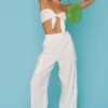 Show Me Your Mumu Coast Cargo Pants ~ White Linen