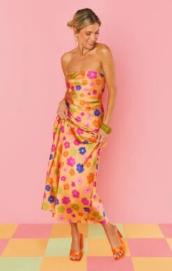 Show Me Your Mumu Taylor Tube Maxi Dress ~ Poppin Poppy -Show Me Your Mumu MS3 5592 XC62 03