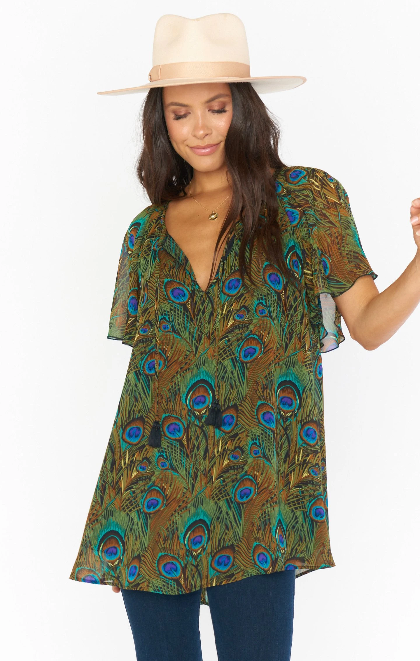 Show Me Your Mumu Juana Tassel Tunic ~ Original Peacock 3 Show Me Your Mumu Juana Tassel Tunic ~ Original Peacock
