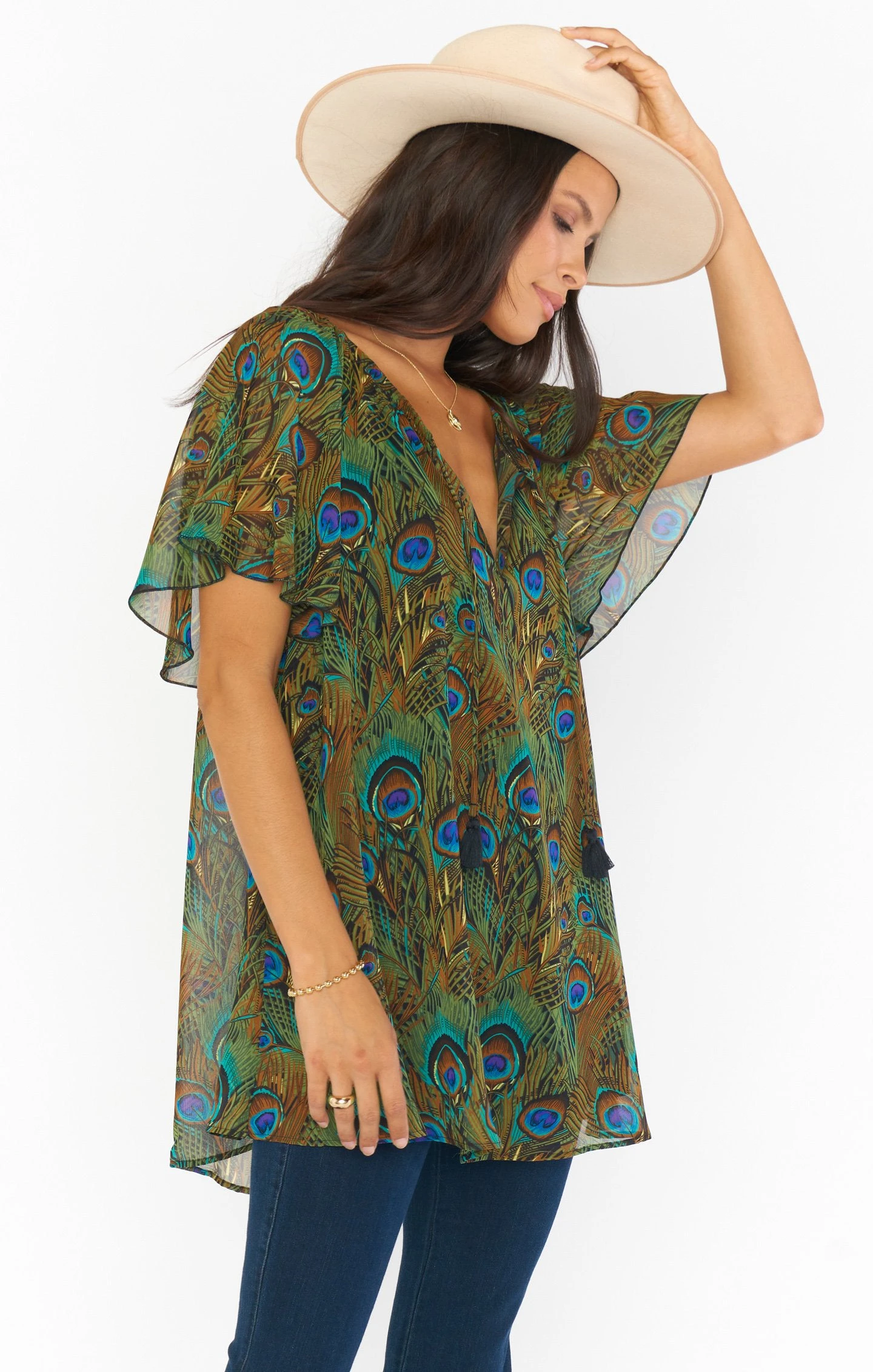 Show Me Your Mumu Juana Tassel Tunic ~ Original Peacock 4 Show Me Your Mumu Juana Tassel Tunic ~ Original Peacock - Image 2