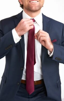 Show Me Your Mumu Nico Neck Tie ~ Merlot Solid