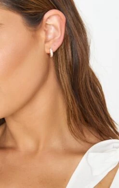 Show Me Your Mumu Luv AJ Pave Marseille Huggies ~ Gold